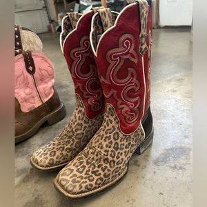 Ariat cheetah print boots